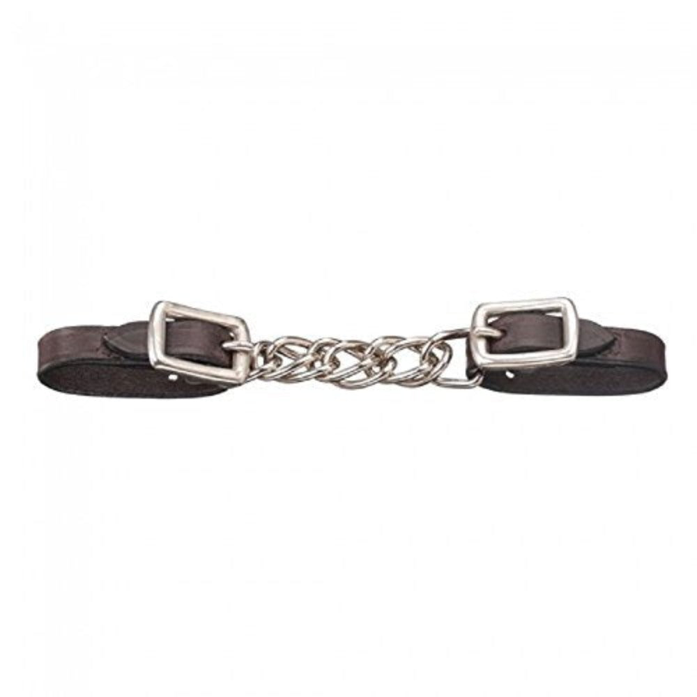 Tough-1 Miniature Leather Curb Chain, 3 Colors