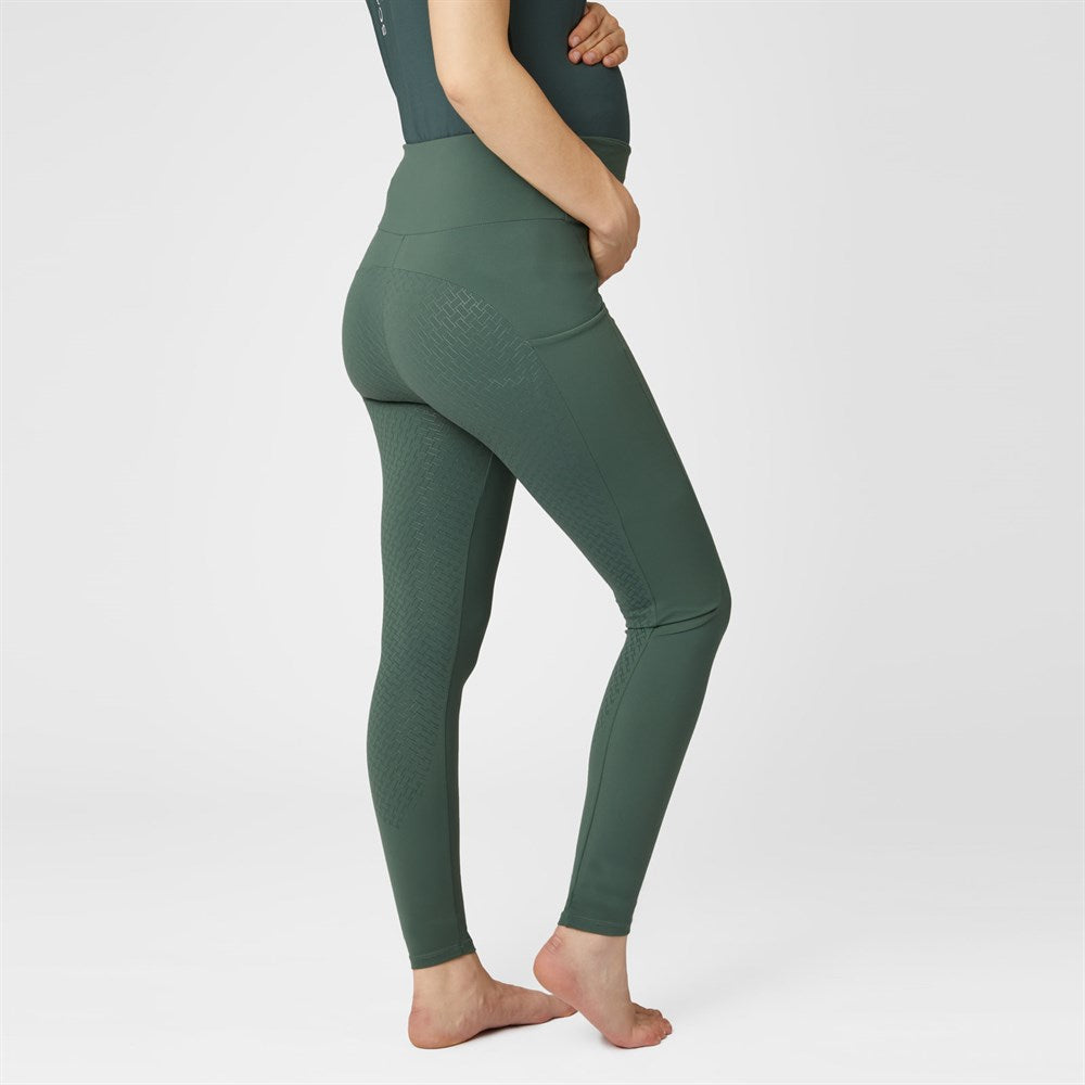 Women's Cilantro green 'Ginny' Maternity Full Seat Tights