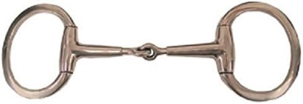 Coronet Adjustable Mouth Flat Ring Eggbutt Bit Adjusts from 4 1/2 -5 3/8"