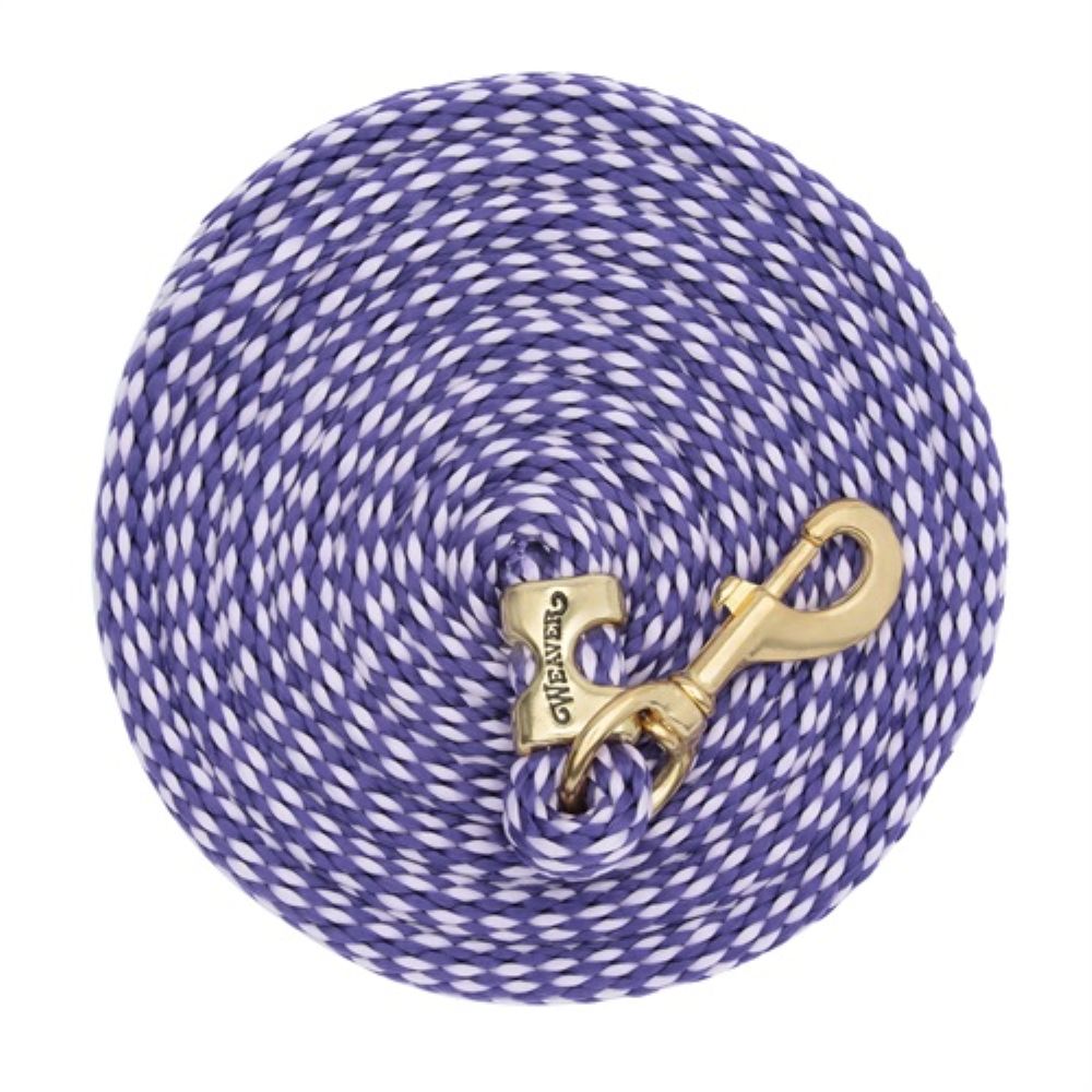 Poly Lead Rope with a Solid Brass Snap Color Choice
