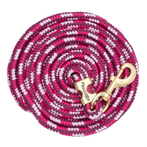 Poly Lead Rope with a Solid Brass Snap Color Choice