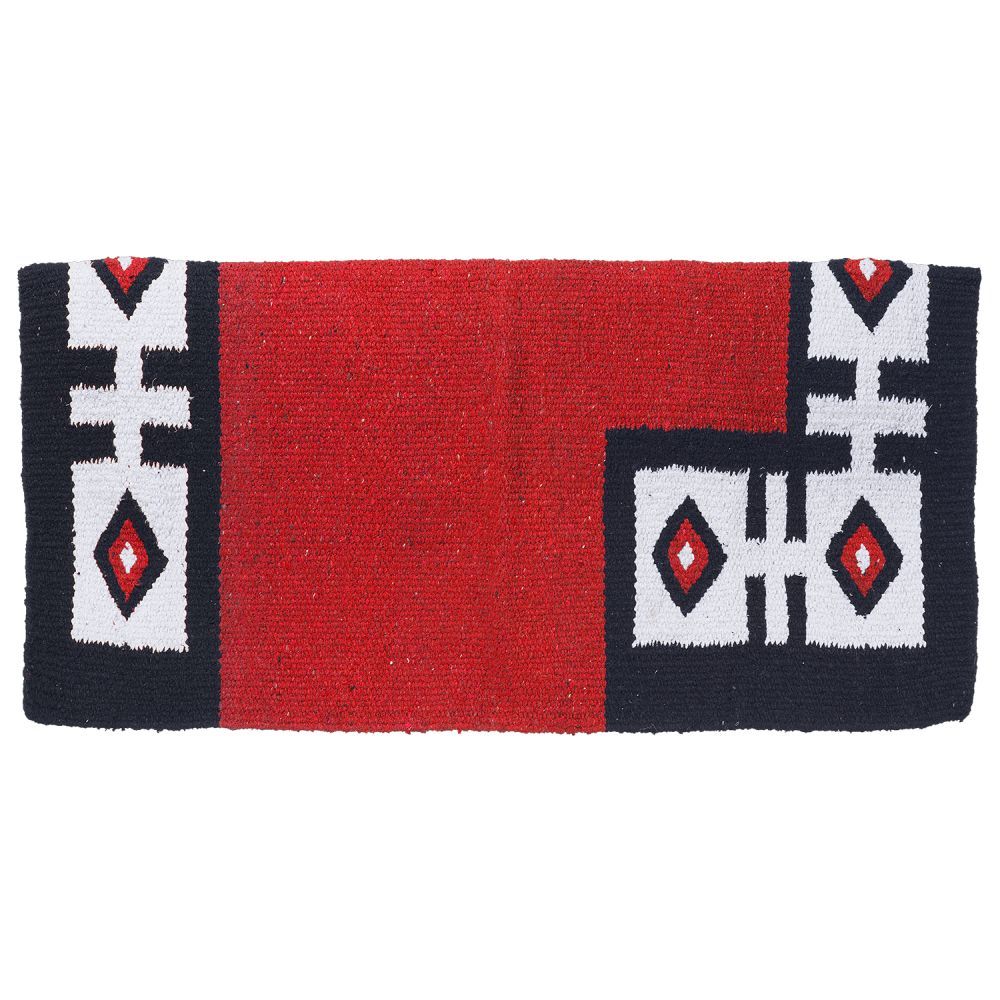 32" x 32" Tough-1 Thunderbird Acrylic Blend Saddle Blanket