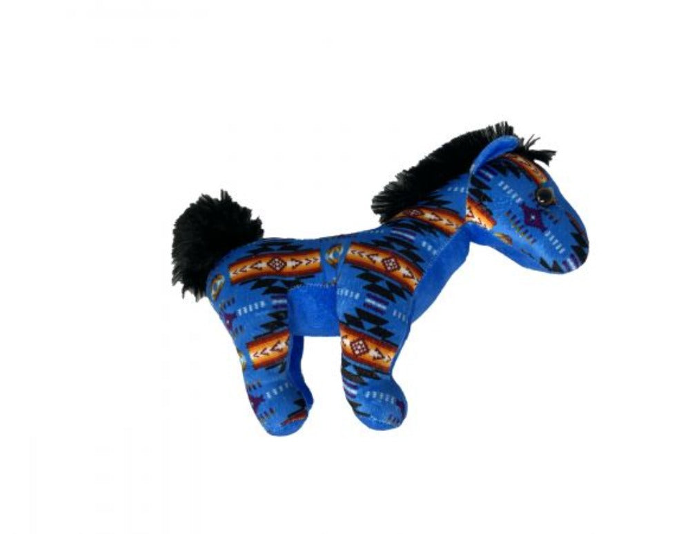 Aztec Print Soft Plush Horse, 6 Colors
