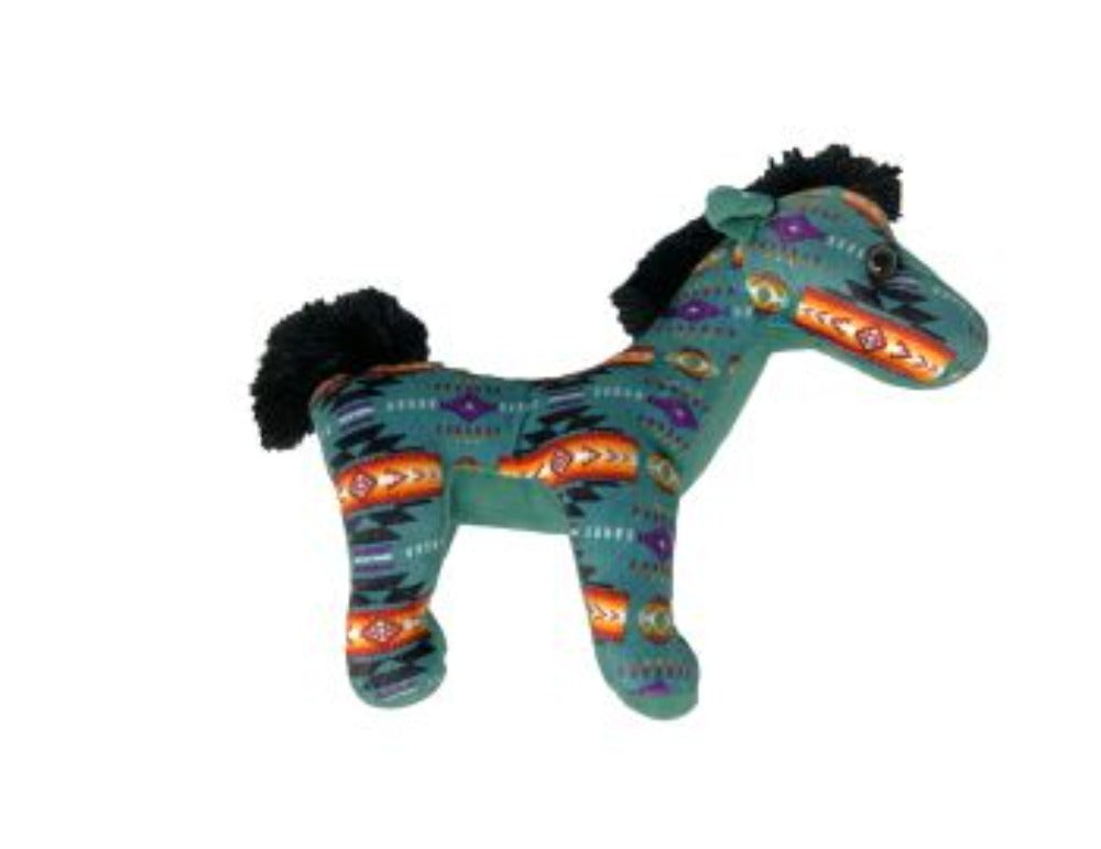 Aztec Print Soft Plush Horse, 6 Colors