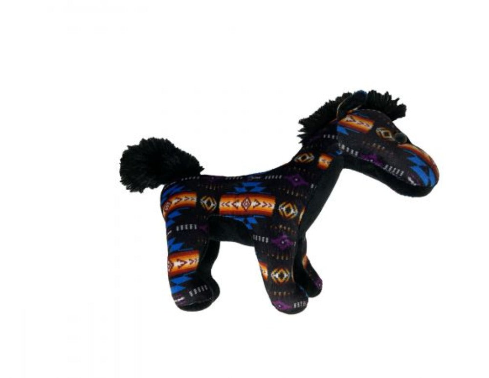 Aztec Print Soft Plush Horse, 6 Colors