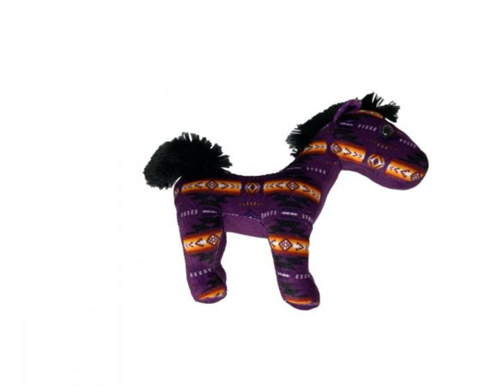 Aztec Print Soft Plush Horse, 6 Colors