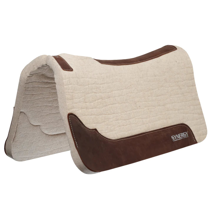 Synergy Contoured 100% Merino Wool Felt Performance Saddle Pad