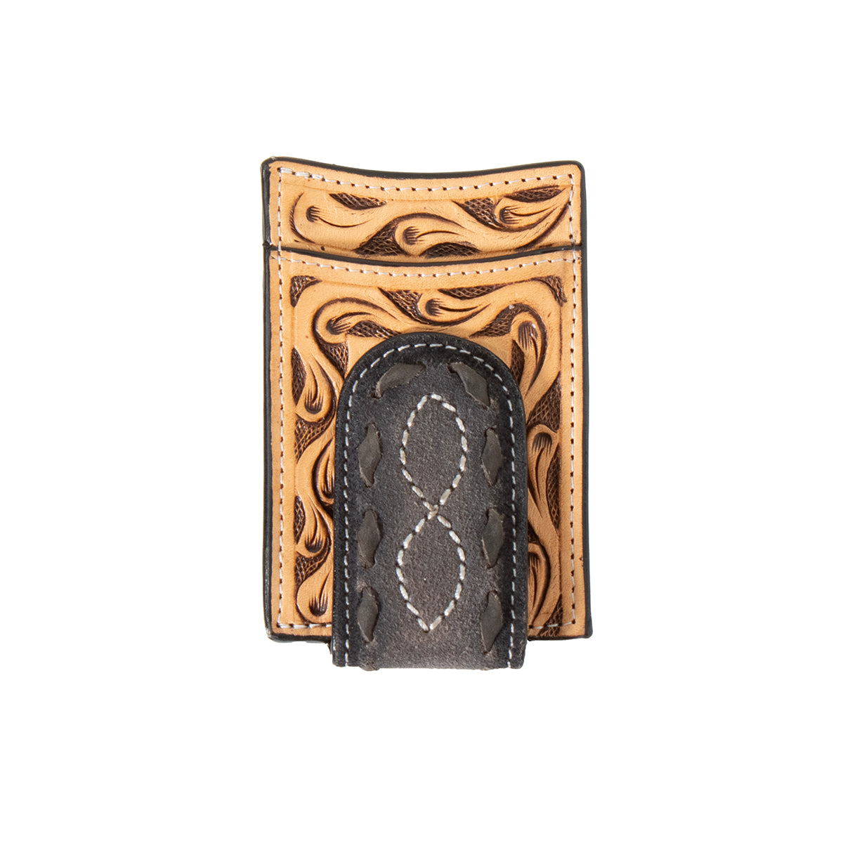 Men's Money Clip Wallet w/ Hand tooling