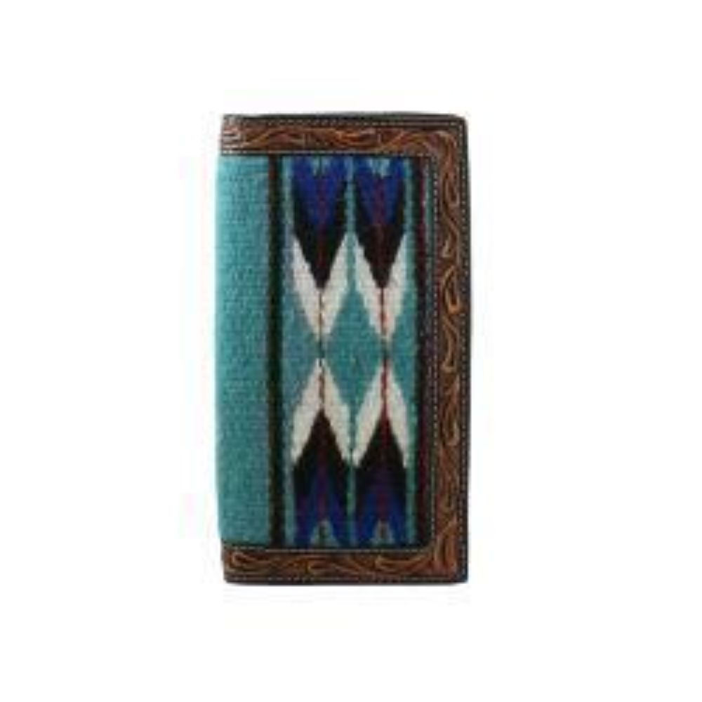 3D Rodeo Wallet Tooled Brown