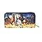 5 Horses Running Printed Zipper Wallet