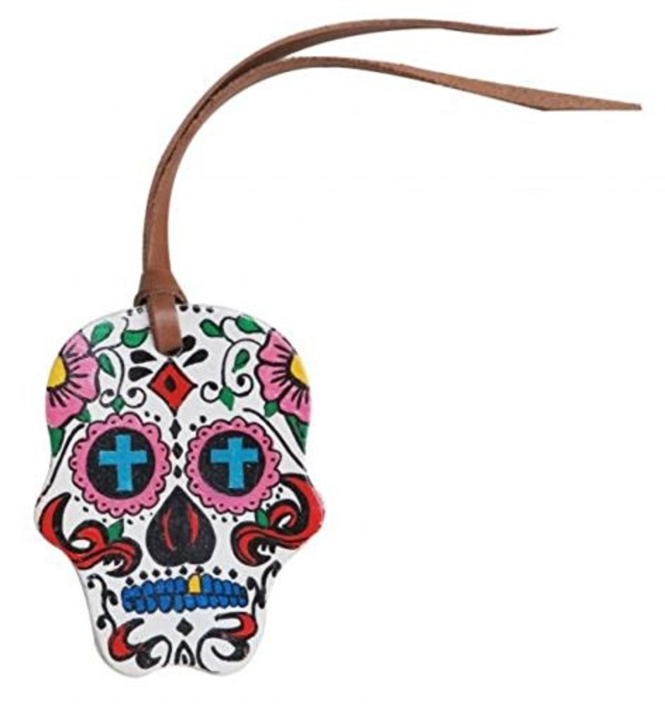 Showman Hand Painted Sugar Skull Tie On