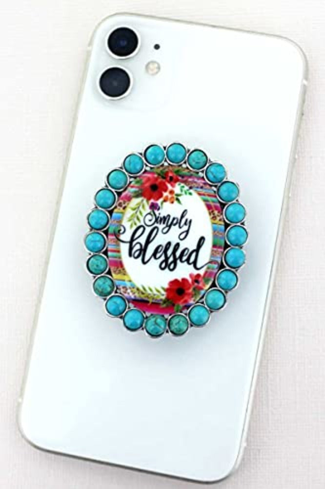 'Simply Blessed' Pop Up Phone Grip Stand
