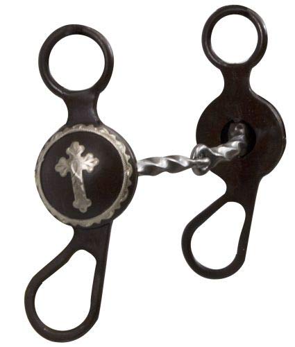 Showman 5" Brown Steel Concho Bit with Twisted Mouth