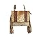 Leather Crossbody Bag with Hair on Cowhide Fringe