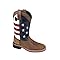 Smoky Mountain Kids USA Stars N Stripes Vintage Brown Leather Cowboys Boots Toddler