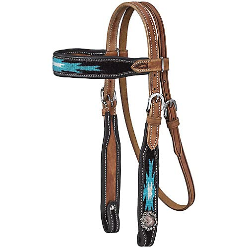 Tough1 Mini Saddle Blanket Aztec Browband Headstall