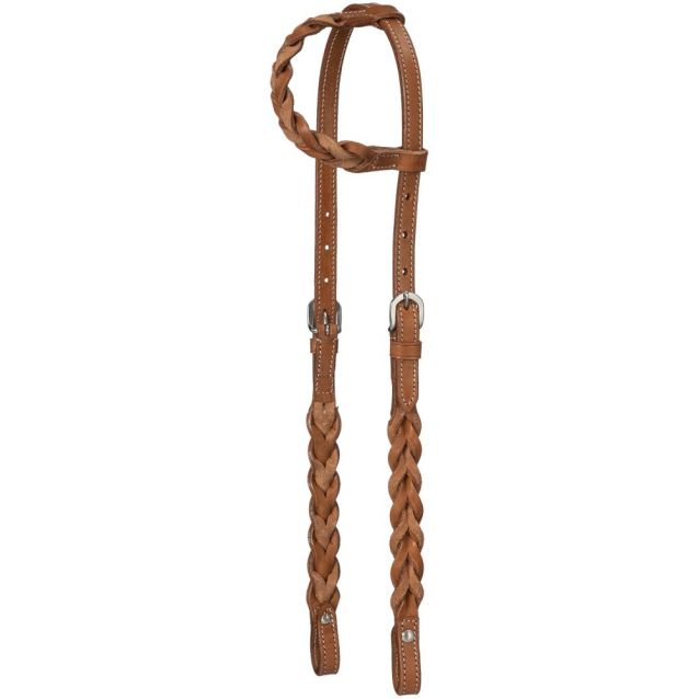 Braided Leather One Ear Headstall