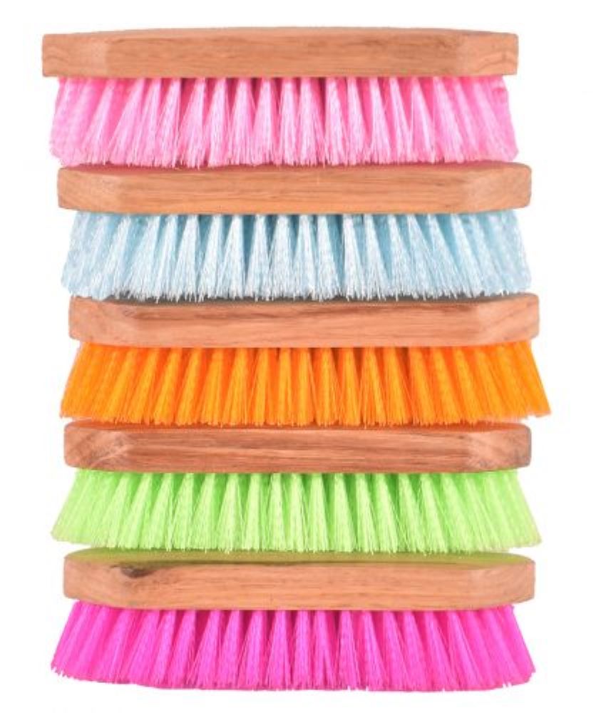 Medium Bristle Brush w/ Wood handle, Color choice