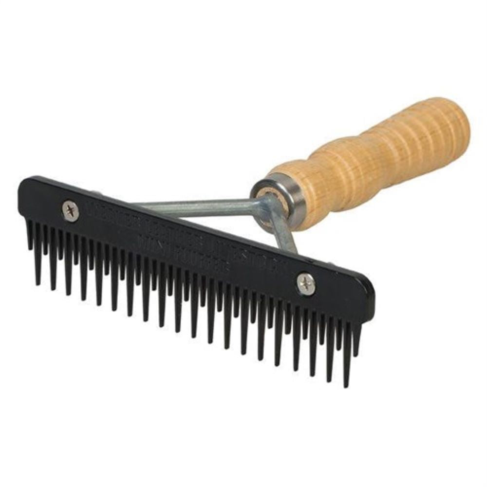 6" Mini Fluffer Comb w/ Wooden handle