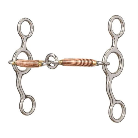 Bit with 5" Sweet Iron Copper Wire Mouth with Center Ring