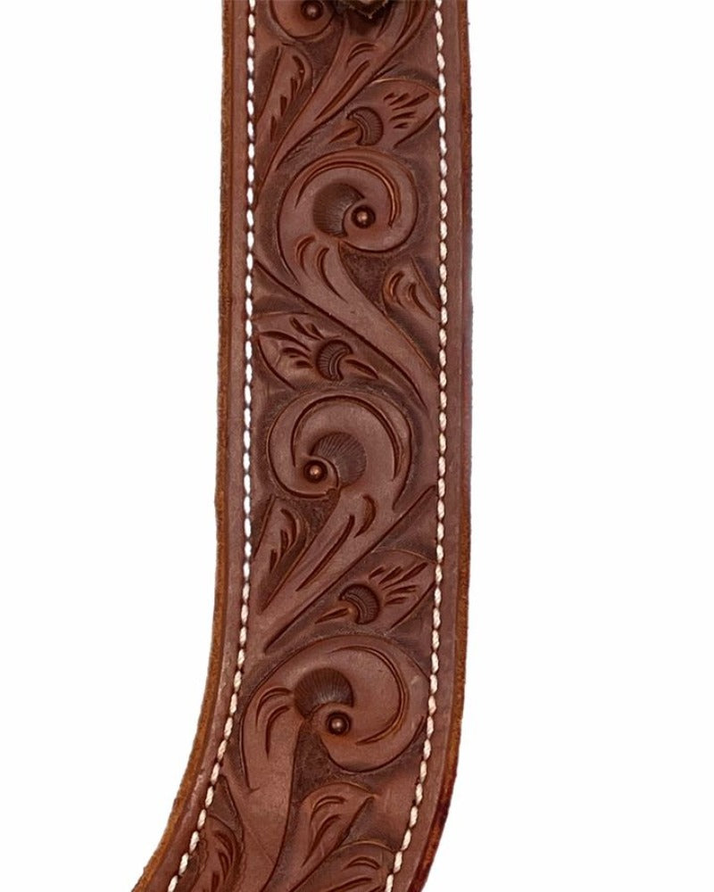 HR Saddlery Tooled Pulling Collar