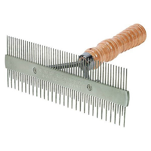 2 Sided Comb, Wood Handle