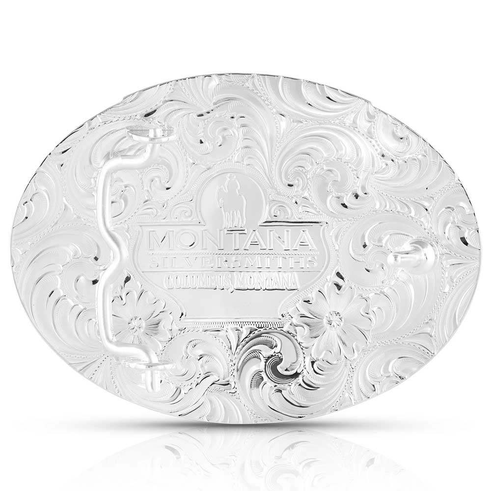 Montana Silversmiths 'Don't Tread On Me' Oval Belt Buckle