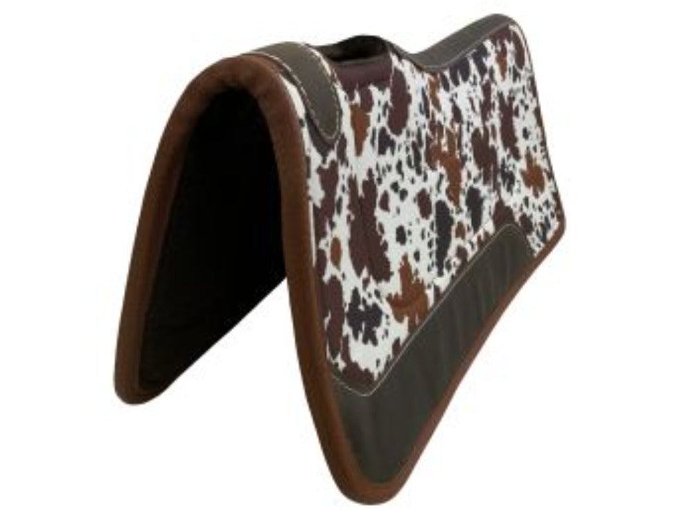 31" x 32" Contoured Cow Print Felt Saddle Pad