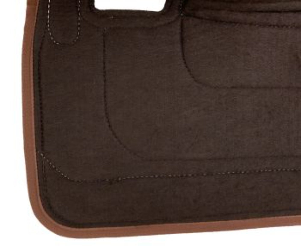 31" x 32" Contoured Cow Print Felt Saddle Pad