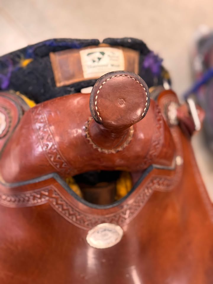 Used 16" Rocking R Saddle With Pad