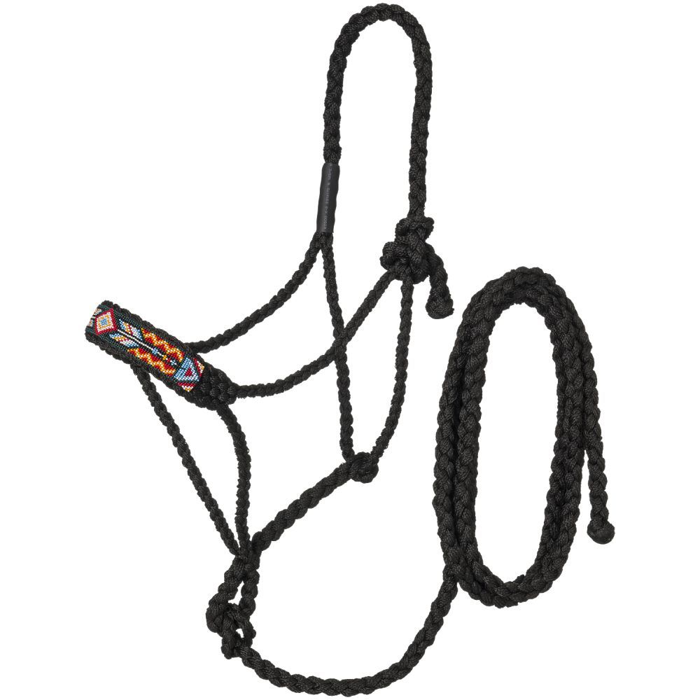 Tough1 Beaded Mule Tape Halter with Lead Arrows