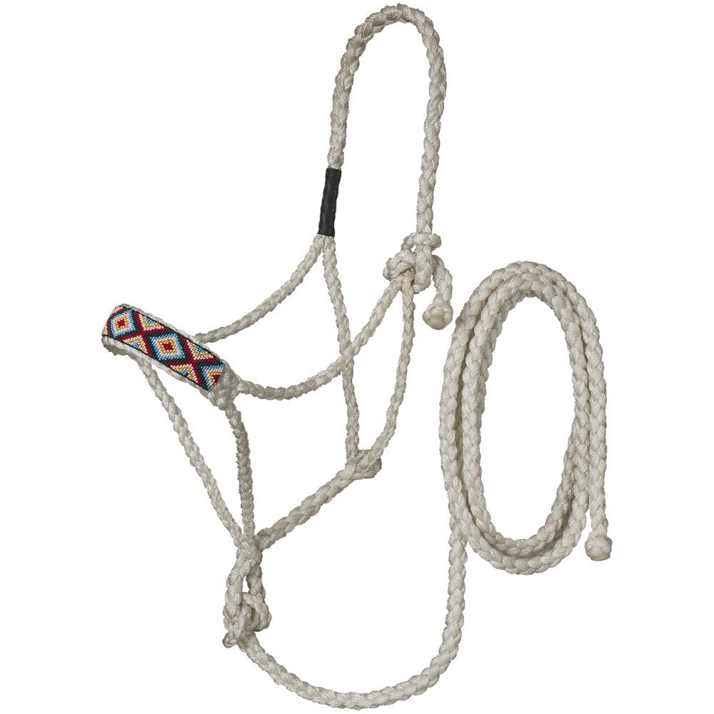 Tough1 Beaded Mule Tape Halter with Lead Diamonds