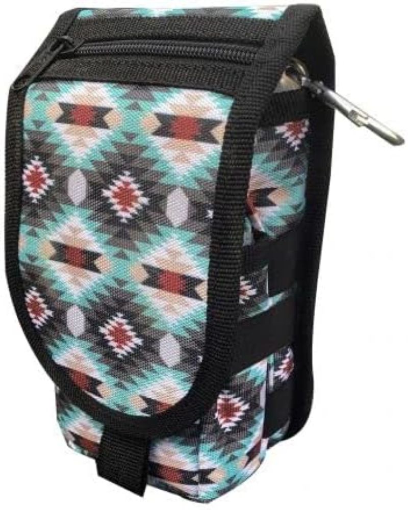 Teal Aztec Design Codura Cell Phone/Accessory Case