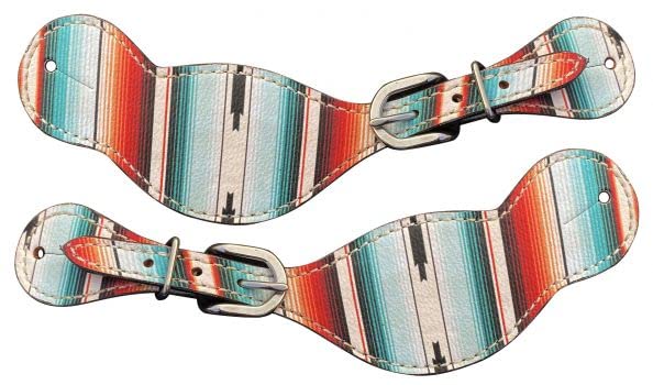 Showman Women's Southwest Print Spur Straps