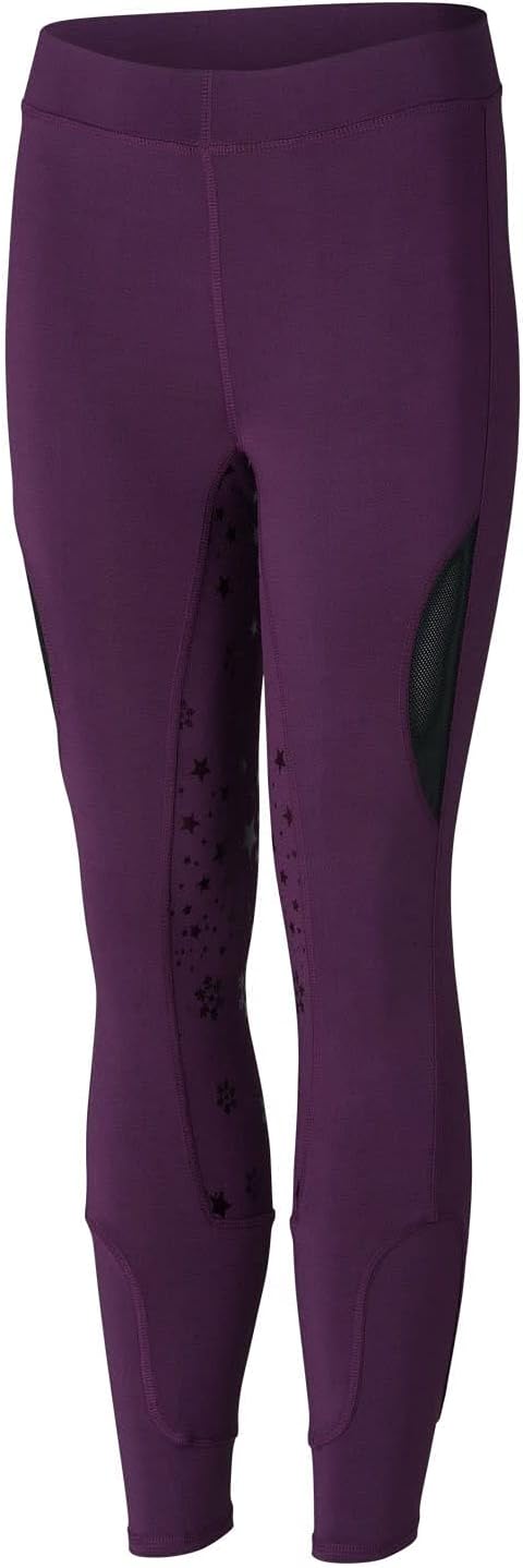 Horze Kids Full Seat Breeches Tights Wineberry