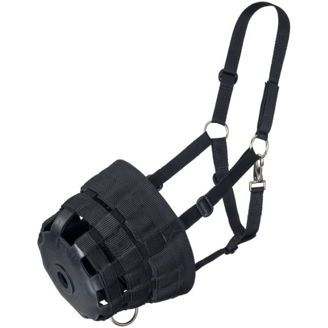 Tough1 Poly/Nylon Grazing Muzzle with Halter Large Horse