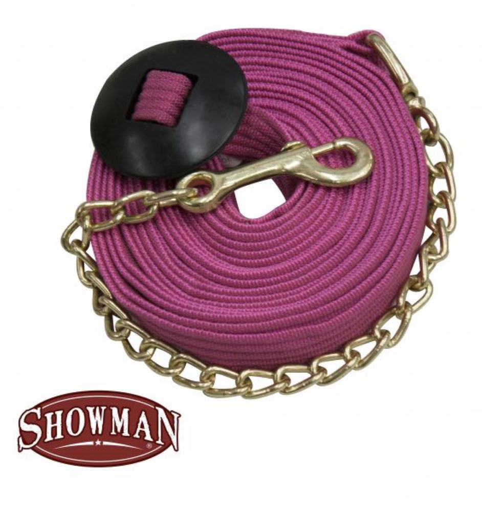 25' Flat Web Lunge Line w/ Brass chain