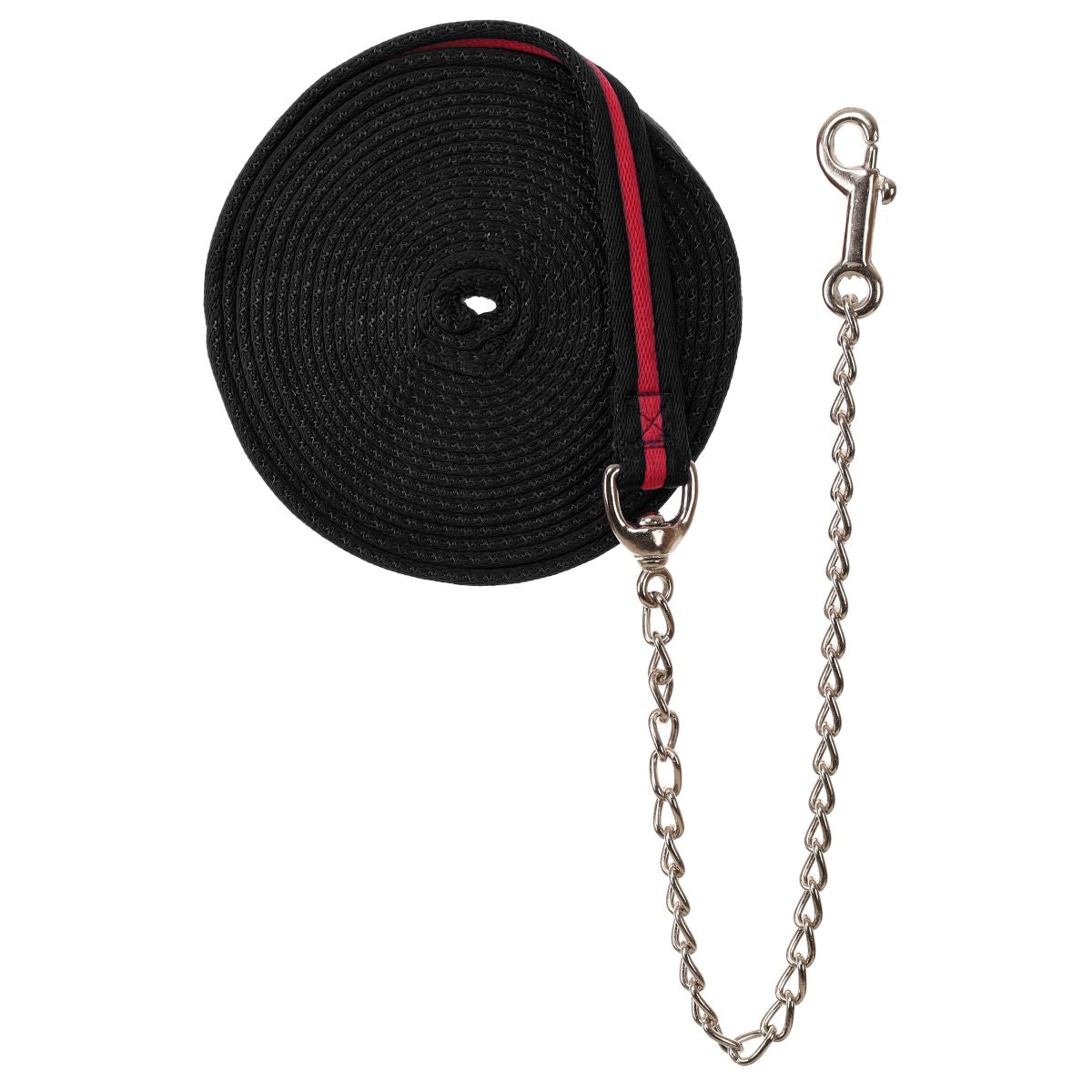 Showman 25' Web Cushion Lunge Line with Chain
