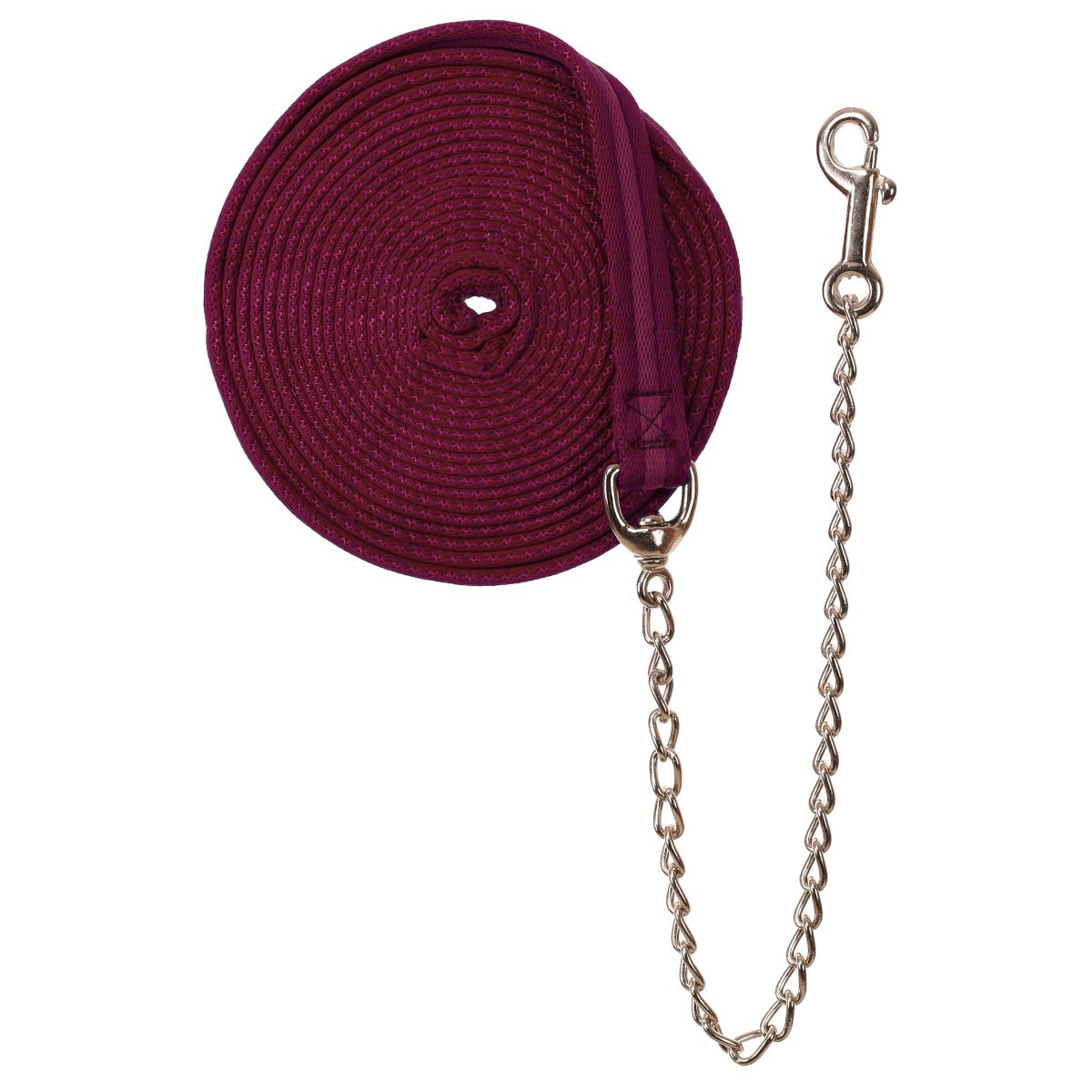 Showman 25' Web Cushion Lunge Line with Chain