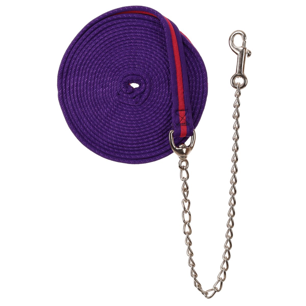 Showman 25' Web Cushion Lunge Line with Chain