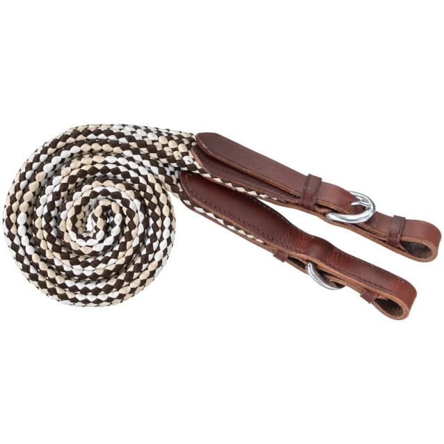 Tough1 5ft Flat Braided Trail Reins