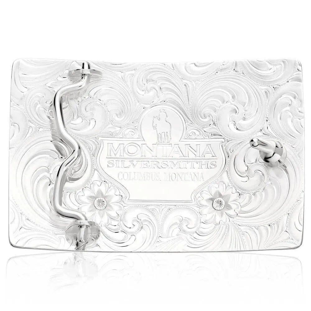 Montana Silversmiths Four Winds Buckle with Buffalo Skull