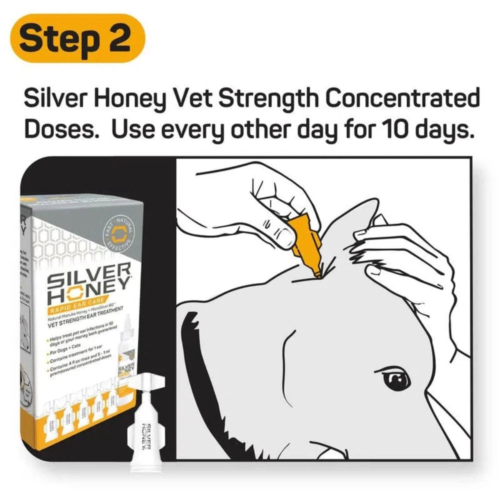 Silver Honey Rapid Ear Care Vet Strength Ear Treatment 4 oz.