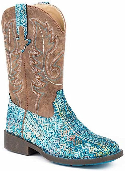 Youth girl's Roper Glitter Southwest Cowboy Boots