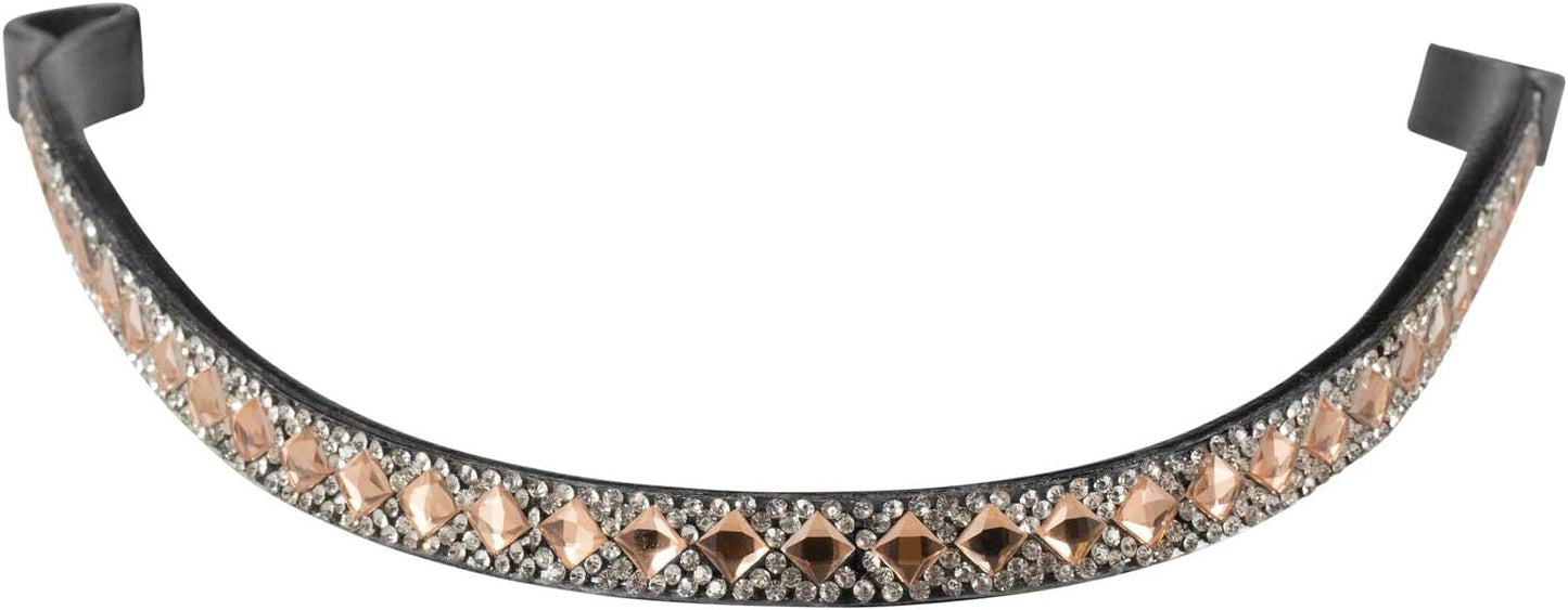 Horze Boston Browband w/ Crystals, Pony or Horse