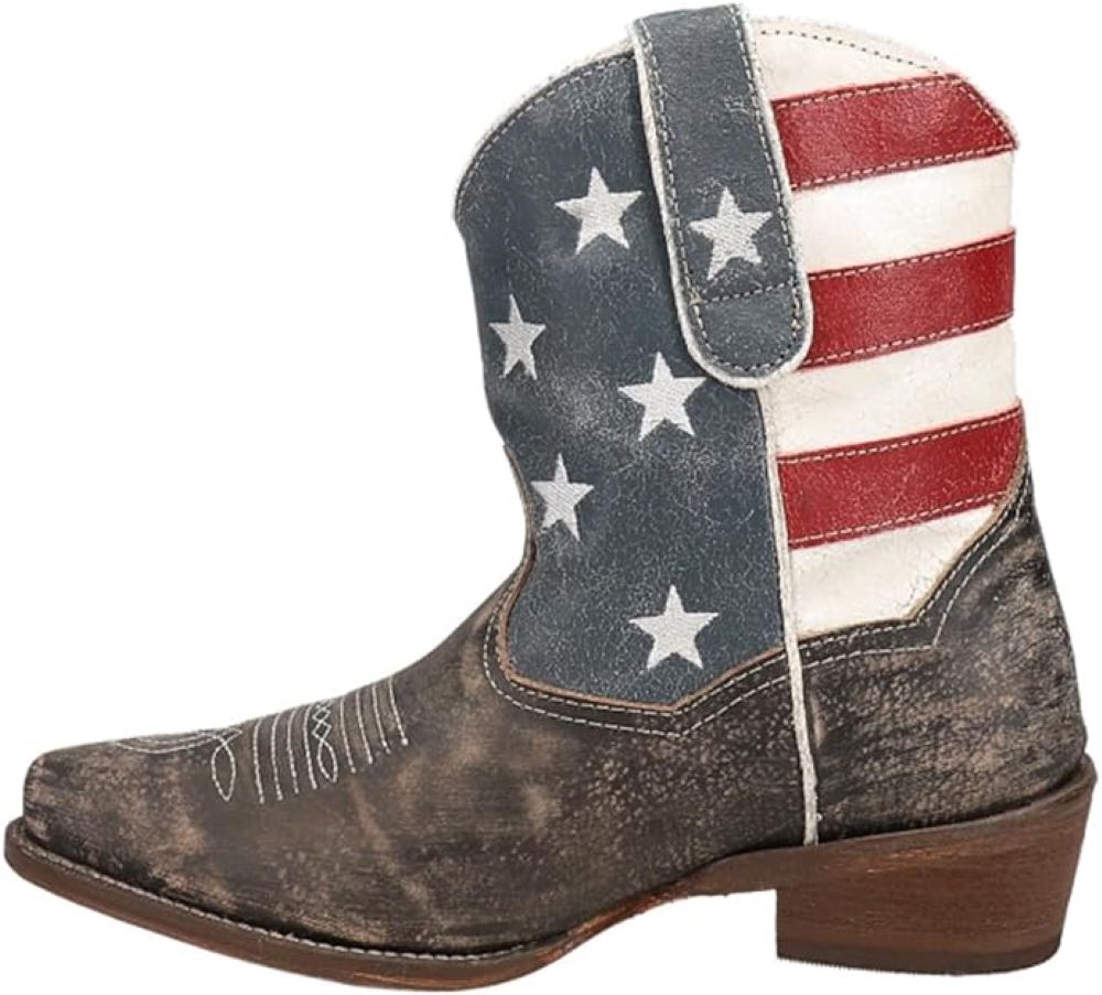 Womens American Beauty Distressed Western Cowboy Boots Sz 11