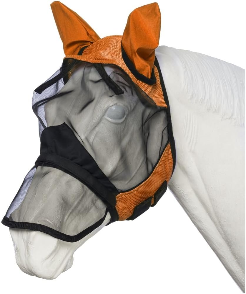Tough-1 Comfort Mesh Fly Mask with Mesh Nose