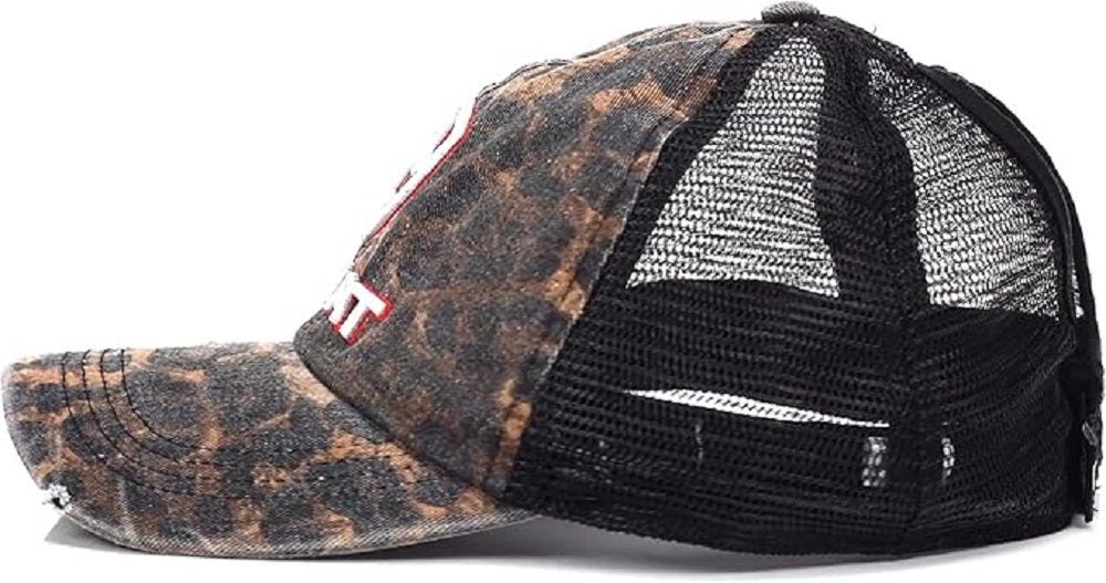 Women's Ariat Leopard Hat w/ Black mesh