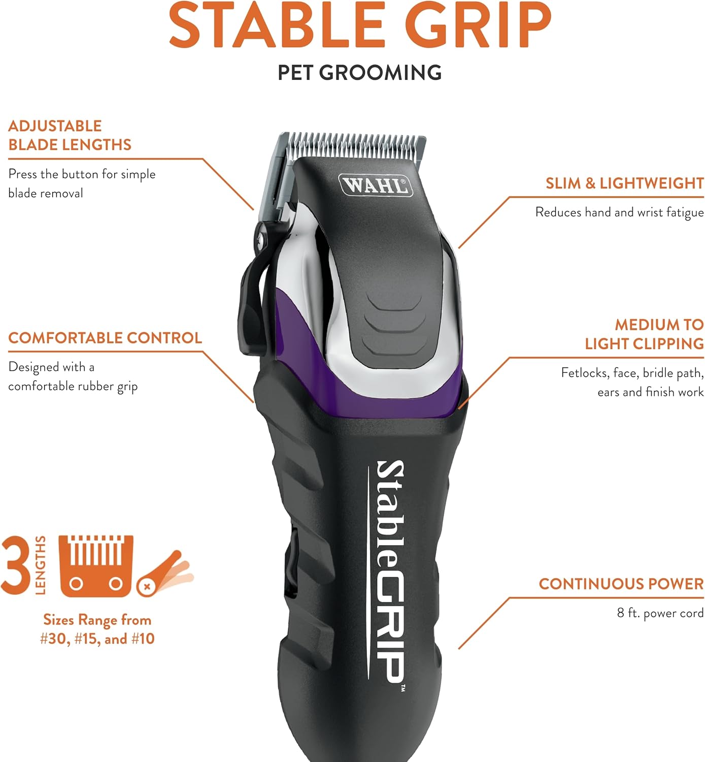 Wahl Stable Grip Horse Clippers