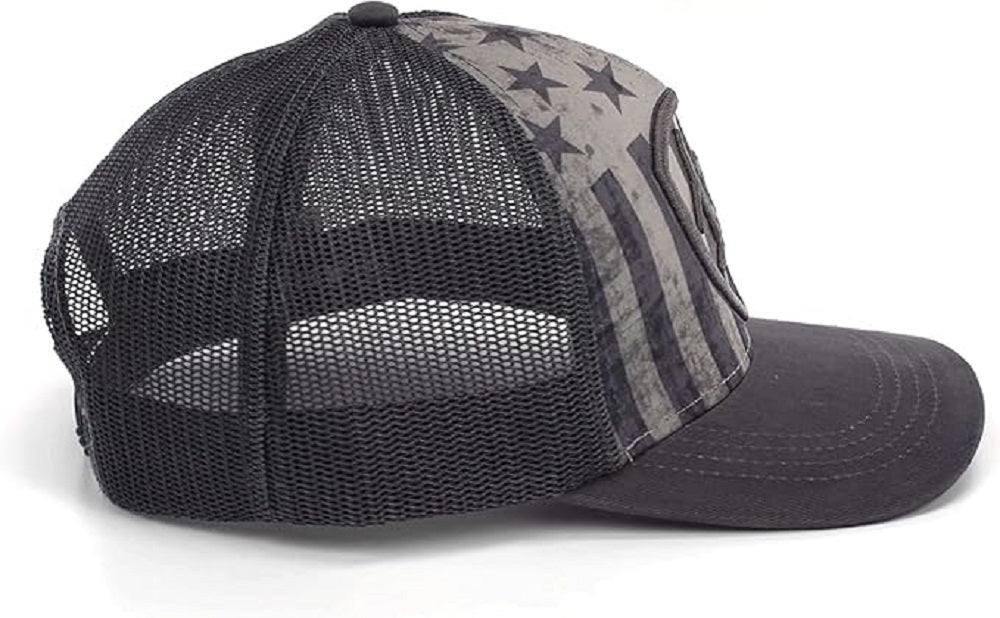 Men's Ariat Grey Stars & Stripes Logo Hat